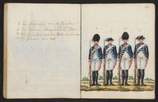 Uniforms of Grenadiers and Musketeers