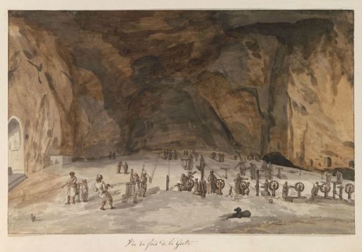 Interior of the Grotto of Santa Maria Capella
