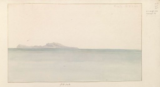 View of the Gulf of Naples from the quay near the church of Santa Maria del Carmine
