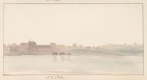 View of the Gulf of Naples from the quay near the church of Santa Maria del Carmine