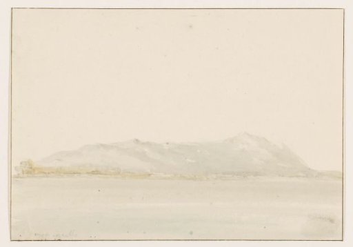 View of Monte Circello from a major road before arriving in Terracina