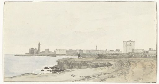 View of Trani on the coast