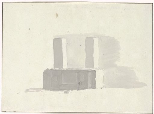 Ancient sarcophagus serving as a drinking trough in Terracina