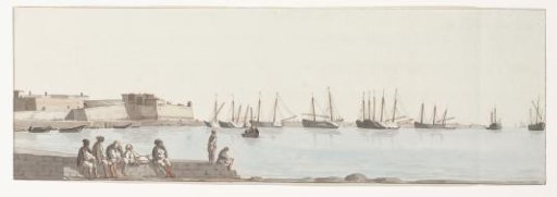 View of the Roadstead with Ships at Anchor near Bari