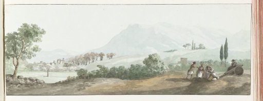 View of the Ruins of the Walls of the Via Egnatia
