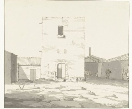 Courtyard of the inn in Lapide