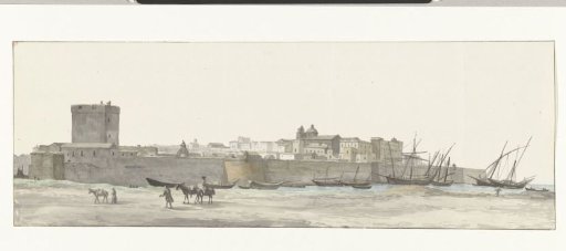 View of the fortifications of Taranto