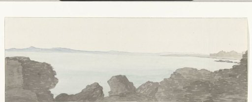 View of the ruins of the Saracen fort near Taranto