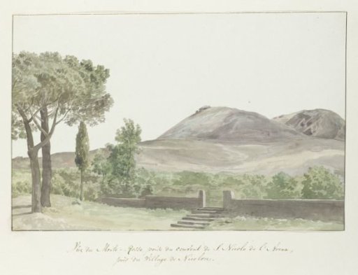 View of Monte Rosso near the San Nicolo d'Arena Monastery close to Nicolosi