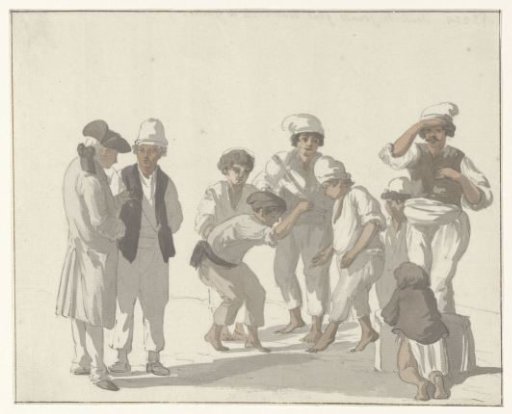 Dance of the young men on the island of Gozo