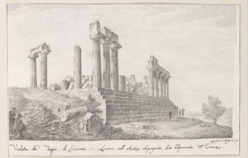 Remains of the Temple of Juno Lucina in ancient Agrigento
