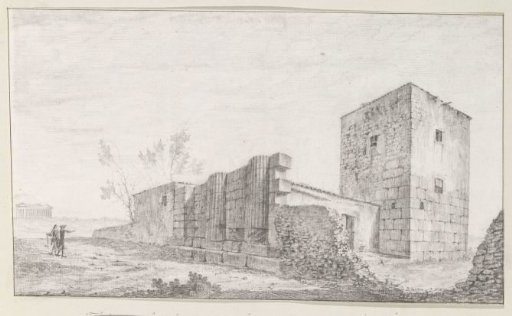 Remains of the Temple of Aesculapius (Tempio di Esculapio) outside the walls of ancient Agrigento