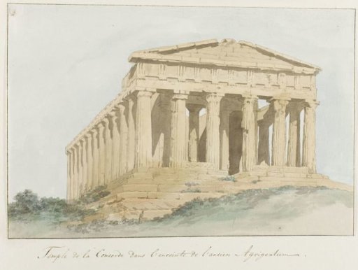 Temple of Concord within the walls of ancient Agrigentum