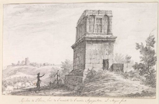 Monument of Theron near Porta Aurea outside the walls of ancient Agrigento
