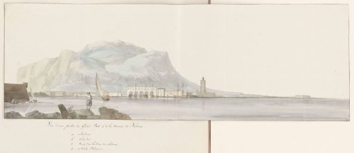 View of the great harbor and the naval fleet of Palermo