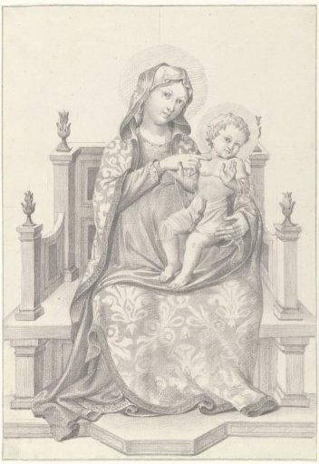 Mary with Child on a throne