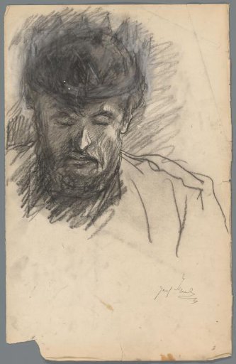 Head of Saul with crown