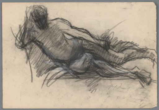Reclining Saul, Supporting His Head with His Right Hand