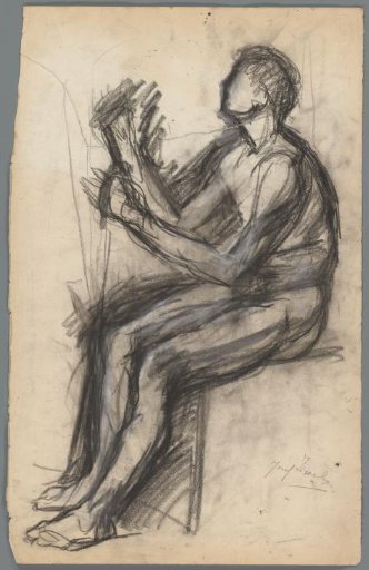 David Playing the Harp