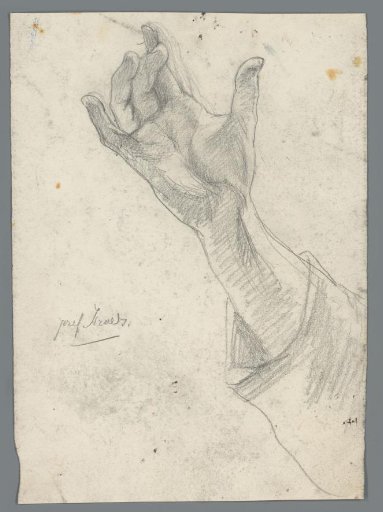 Raised right hand of David