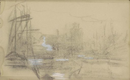 View of the Great Church of Dordrecht from the Nieuwe Haven