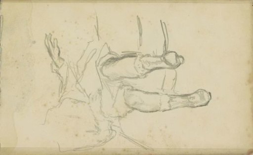 Lower legs, upper body and a hand of a woman
