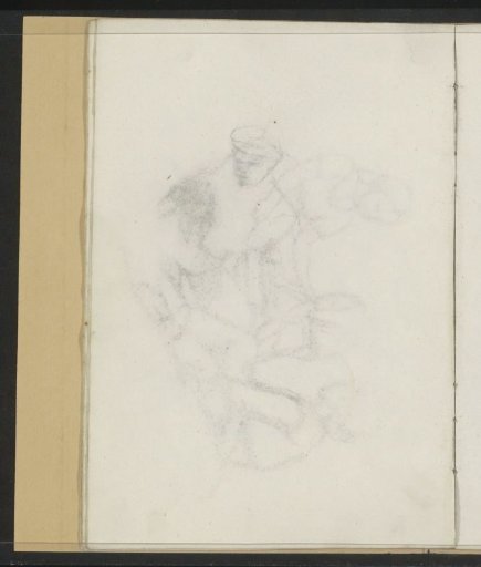 Head of a man with a cap
