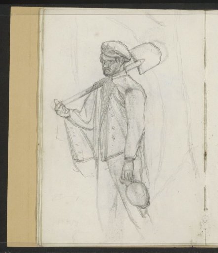 Man with a Shovel and a Mug