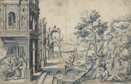 Jacob Receives the Blessing of Isaac; Jacob's Ladder