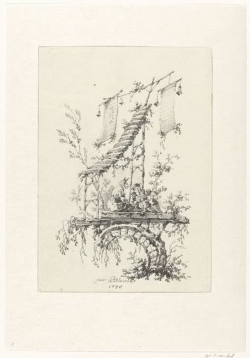 Ornamental composition in Chinoiserie style