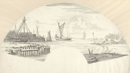 View of several small boats on the water