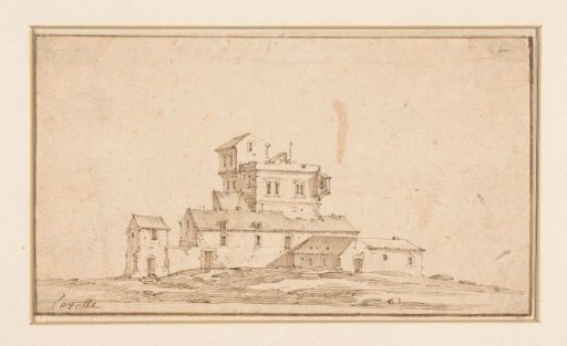 Fortified farm in flat terrain