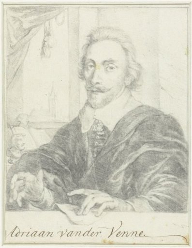 Portrait of the painter Adriaan Pietersz. van de Venne