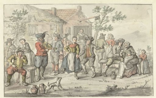 Merry Company in Front of an Inn