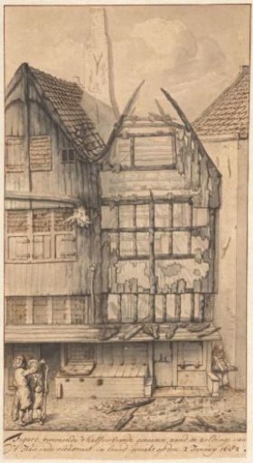 Two Burnt Houses in the Oude Nieuwstraat, 1682