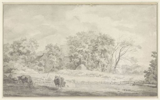 Landscape with farm outside Haarlem