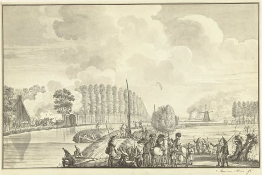 Attack on Muiden by General Kalckreuth, 1787