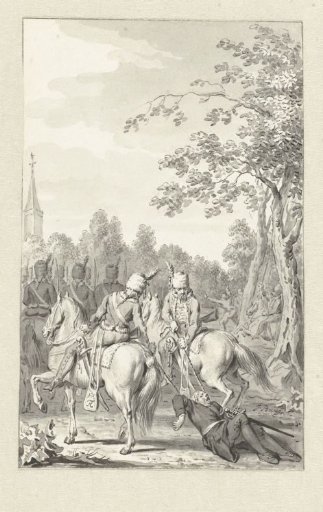 Cluwer Mistreated by the Prussian Hussars
