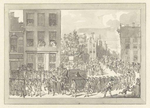 Funeral ceremony of Wolter Jan Gerrit baron Bentinck in Amsterdam, 28 August 1781