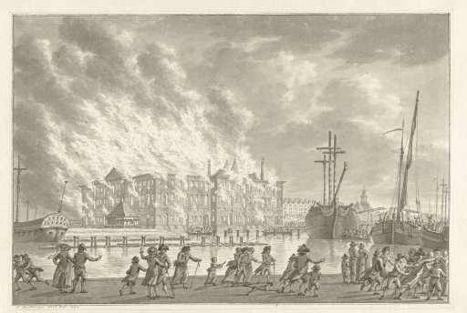 Fire in the State Naval Magazine in Amsterdam, 1791