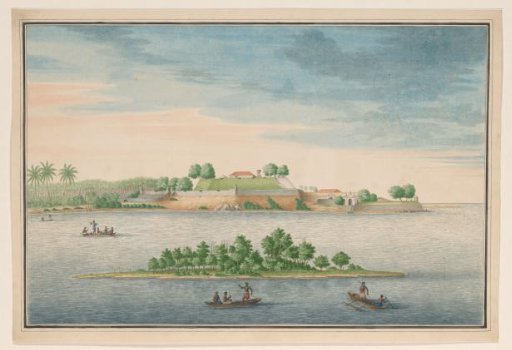 View of the north side of the fort at Kalutara