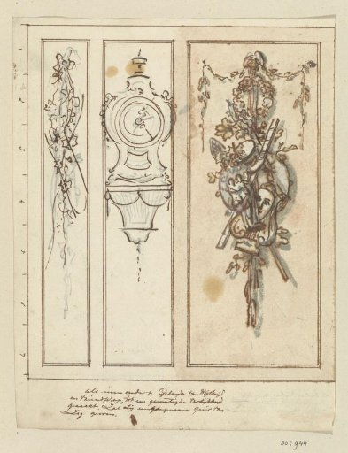 Design drawing for wall decoration