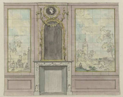 Design for a wall painting for Gerrit Duijm