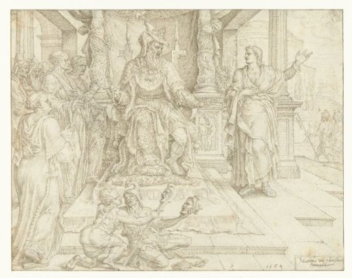 Daniel Tells Cyrus That He Can Worship Only the Living God and No Man-Made Idols