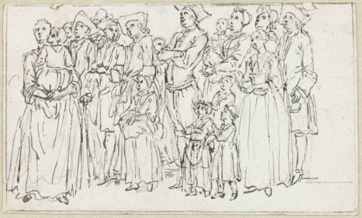 Group of standing figures