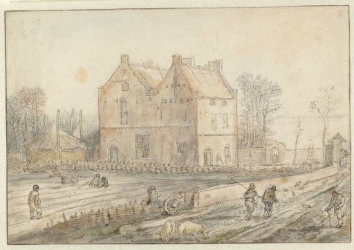 View of a Country House with Sowers in the Field