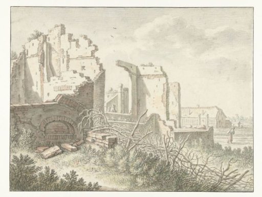 Ruin outside the Wittevrouwen Gate in Utrecht