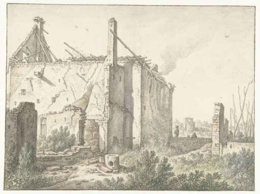 Ruin of a house in Utrecht