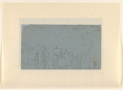 Facades with sails of boats in front of them