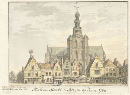 Church and Market in Bergen op Zoom